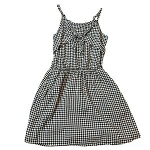 🖤🤍Abercrombie Kids Black & White Plaid Dress, Size 11–12